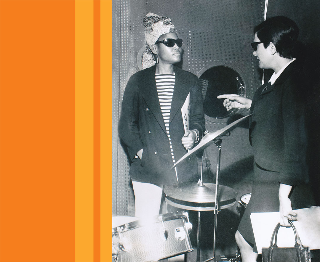 Lilian Terry and Abbey Lincoln, Milan, Italy, 1968